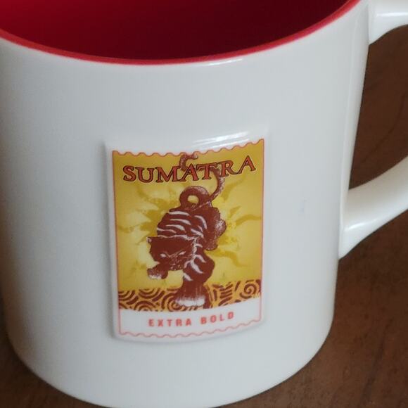 Starbucks Sumatra Extra Bold Tiger Stamp Coffee Mug Cup 2006 - Asia Pacific 16oz - Picture 2 of 10